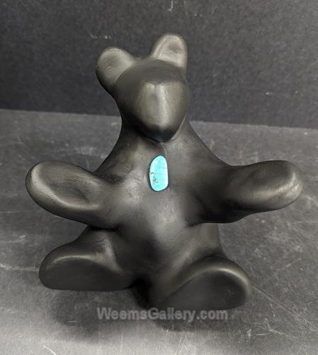 Seated Bear with Turquoise by Andrew Rodriguez